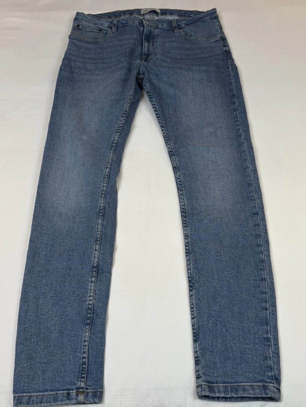 Zara Man Skinny Fit Stretch Denim Pants Blue Jeans Mens 36